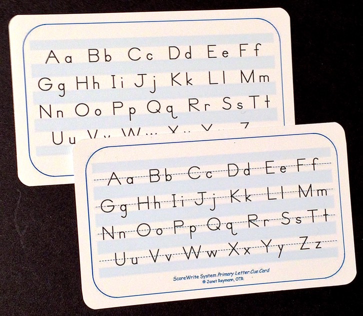 ScoreWrite System Letter Cue Cards ZB 
